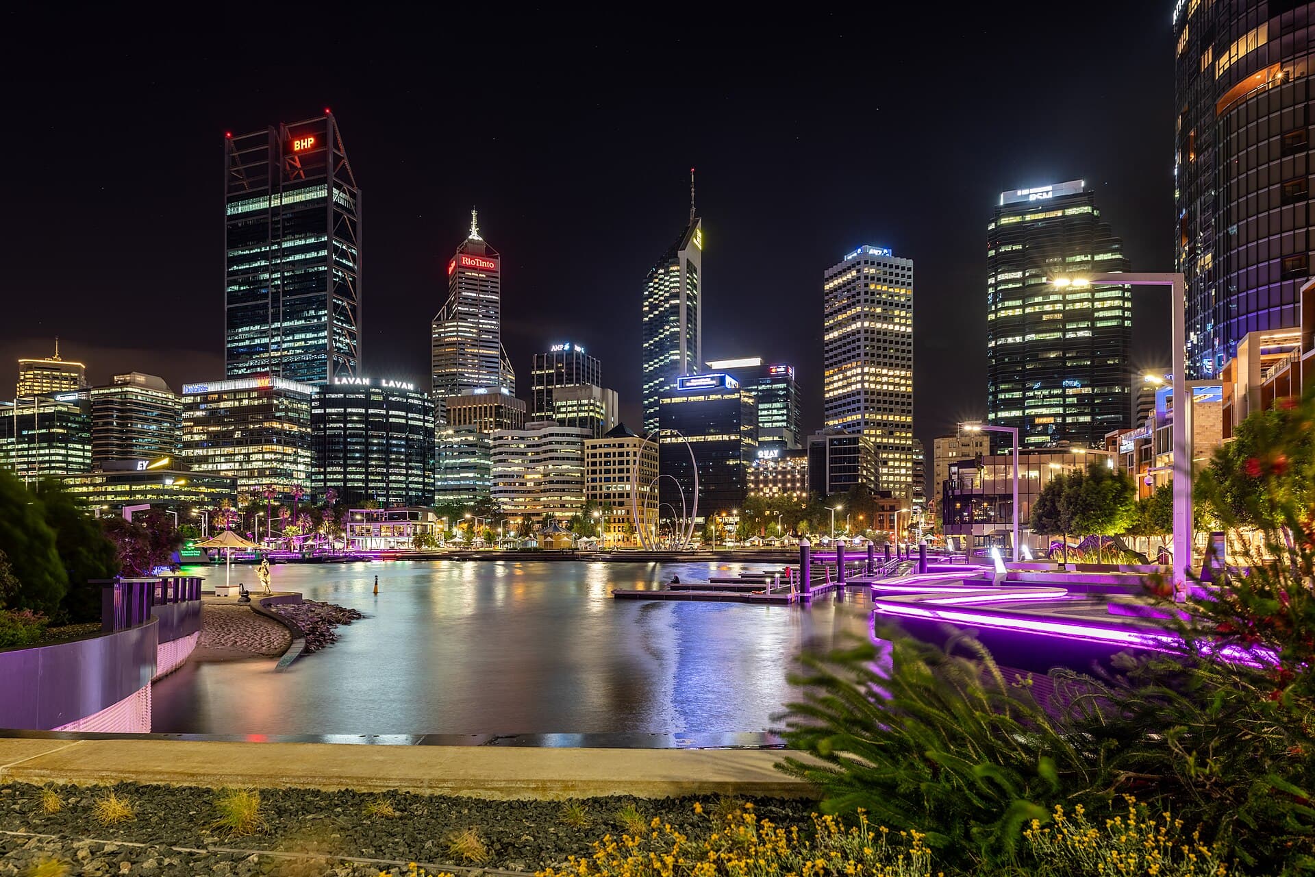 Elizabeth Quay on the Swan River in Perth